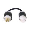 NEMA L21-20P to L15-20R Plug Adapter - 1 Foot, 20A,