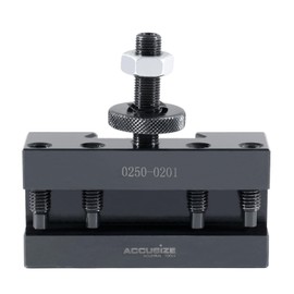 (BXA, 1.6cm ) - Accusize Industrial Tools Bxa Turning and Facing Holder, Working with 1.6cm Turning Tools, Quick Change Tool Holder, Style 1, 0250-0201