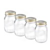 Bormioli Rocco Quattro Stagioni set of 4 Clear Airtight Mason