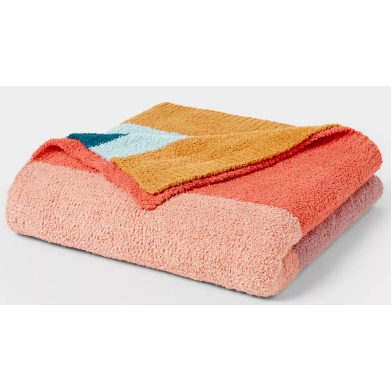 Threshold Cozy Chenille Bed Throw Blanket KING 108" x 92"