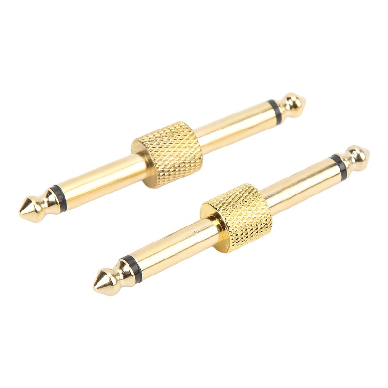 2PCS 6.35mm Effect Adapter Connector Noise Reduction Guitar Pedal Coulper