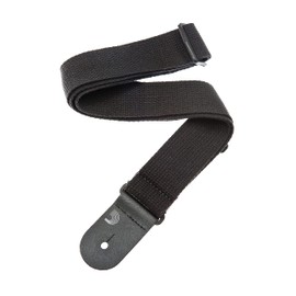 D'Addario Accessories Guitar Strap - Guitar Accessories - Electric Guitar Strap, Acoustic Guitar Strap, Acoustic Electric Guitar Strap & Bass Guitar Strap - Cotton - Black