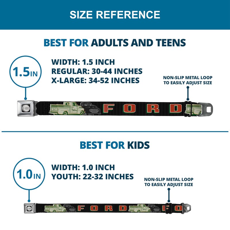 Buckle-Down Seatbelt Belt Ford Trucks Regular