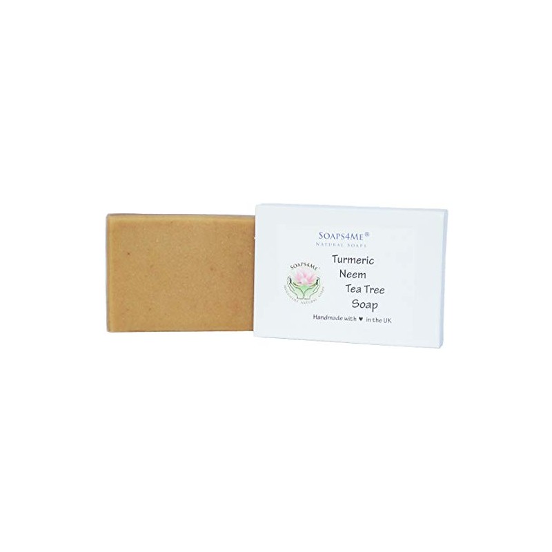 SOAPS4ME Turmeric, Neem & Tea Tree Natural Handmade Soap (1pc)