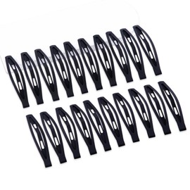Cptots 20 PCS Snap Hair Clips Metal Hair Barrettes for Women Non Slip Barrettes For Thick And Thin Fine Hair,Black,2.95 x 0.55 Inches.