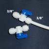 Malida 3/8"x3/8" Tube Ball Valve Quick Connect Shut Off for