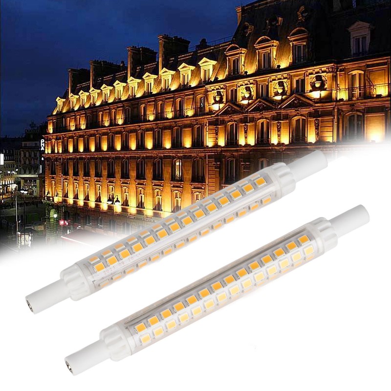 2Pcs R7S 98LED Bulb Double Ended 118mm Dimmable Flood Light