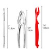 Artcom 7 Piece Seafood Tools Set - 2 Crab Crackers,