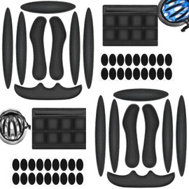 Selev Set Fodera Casco Bici - 2 Kit Imbottitura Spugna con Gancio e Anello, Compatibile con Caschi Ciclismo e Bici Elettriche