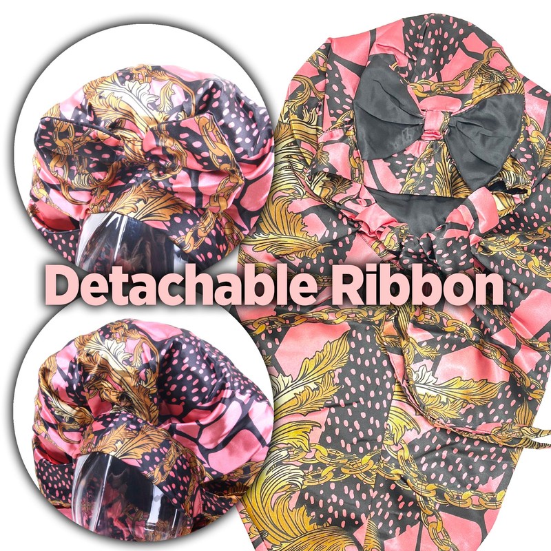 DONNA REVERSIBLE SATIN BRAID BOW TIE BONNET - VICTORIAN