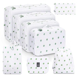 8-Piece Packing Cubes, Clothes Bags, Suitcase Organiser for Holidays and Travel, Packing Cube Set, Travel Cube, Organiser System for Suitcases - Cactus