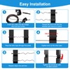 RailinGo 50Pack 1/8" Black Invisible Cable Railing Kit, T316 Stainless
