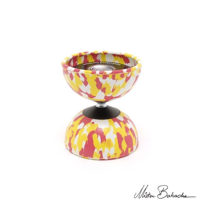 Mister Babache 3376 Diabolo Medium Harlequin, White/Pink, No Size