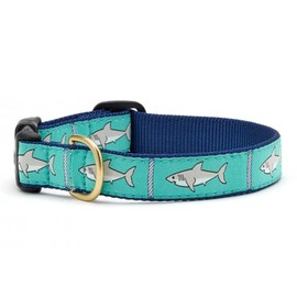 Up Country Shark Collar de perro de tiburón XS (6 a 12") 5/8" ancho estrecho