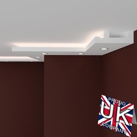 FAST DECOR Premium 20cm Sample Product Coving for Ceilings Polystyrene, !Variation Available! Coving for Ceilings, Cornice Coving, Polystyrene Coving for Ceiling Moulding Lightweight