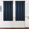 LEMOMO Navy Blue Blackout Curtains/38 x 63 Inch/Set of 2