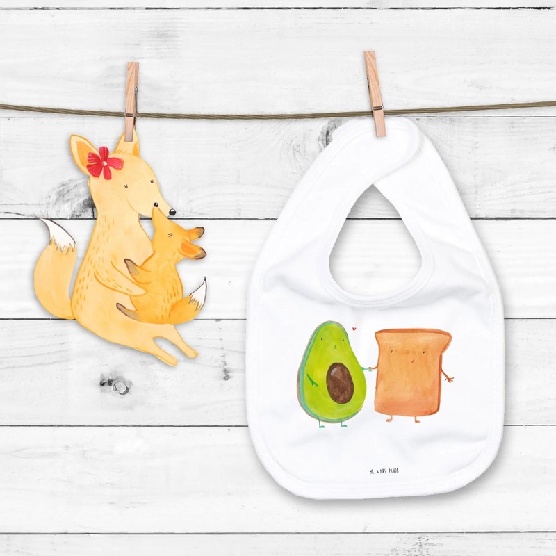 Mr. & Mrs. Panda Organic Baby Bib Avocado + Toast,