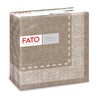 FATO - Trockene Papierservietten, Airlaid, Textileffekt, Packung mit 50 Servietten,
