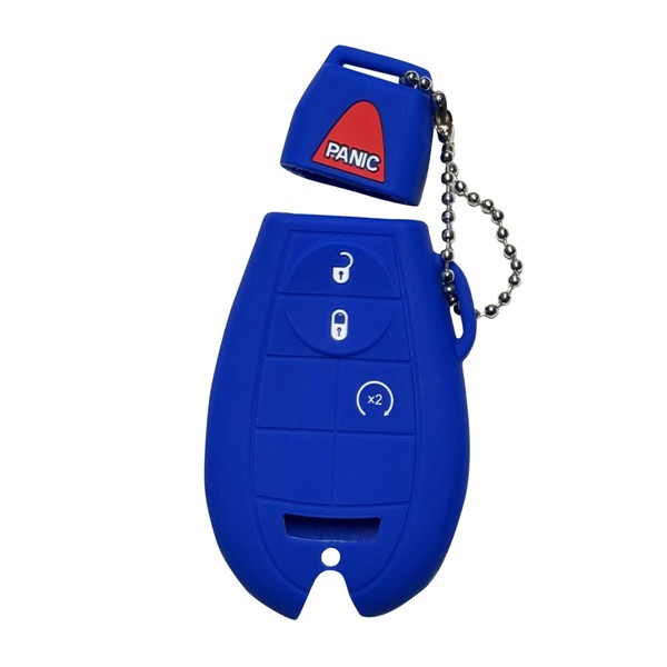 Key Fob Cover for Dodge Jeep: 4 Buttons Key Fob