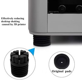 8pcs Anti Vibration Feet Universal Rubber Foot Anti-Slip Silicone Rubber Pad Compatible with Bambu Lab X1 Series X1, X1 Carbon Combo and P1P / P1S / P1S Combo 3D Printer Replacement