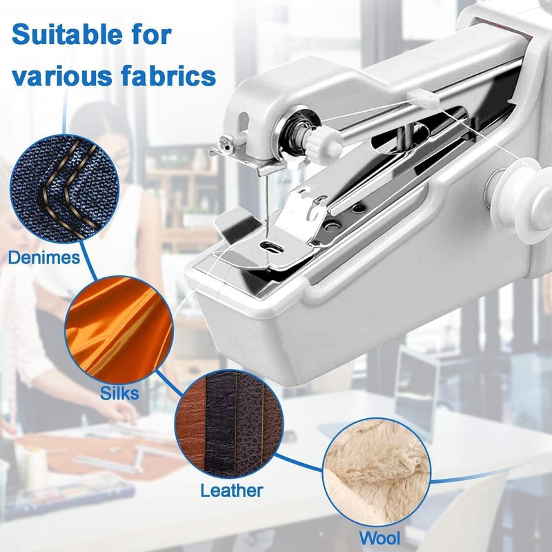 Mini Sewing Machine, Hand Sewing Machine, Wireless Portable Electric Sewing