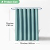 Dynamene Teal Fabric Shower Curtain for Bathroom - Waffle Weave