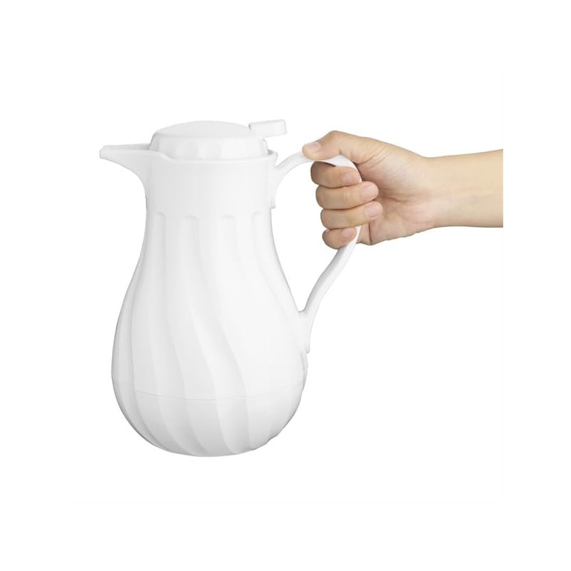 Olympia Olympia Insulated Swirl Jug White - 1.2Ltr 40.57fl oz