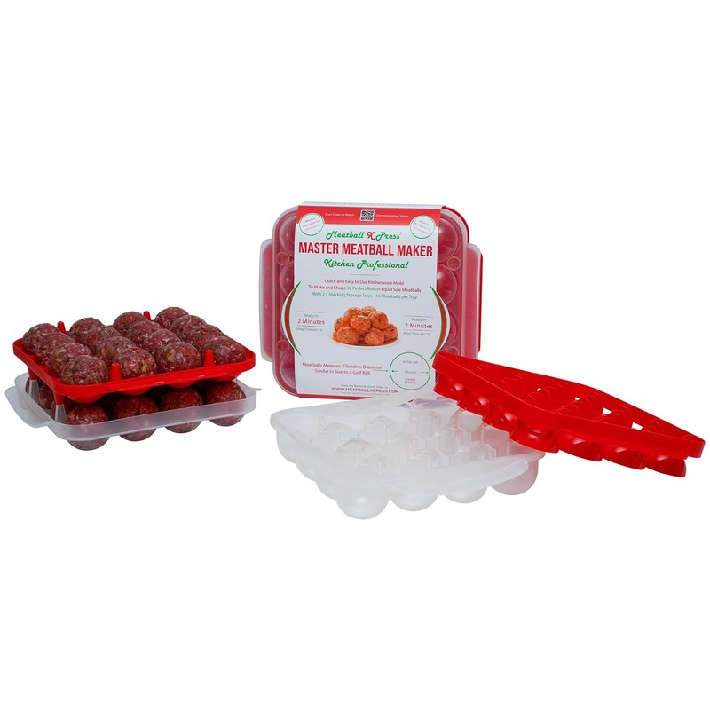 Meatball X Press - Meatball Maker & Stacking Storage Tray