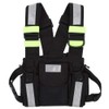 Radio Walkie Talkie Chest Bag, Radio Chest Strap, Yellow Reflective