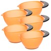 Gatuida 5pcs Hair Dye Mixing Bowls with Handle Non Slip PP and Abs Material Salon Hair Color Bowls and Toner Mixing Supplies