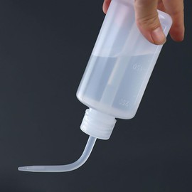 JIHUOO 2 Pcs 250ml Tattoo Wash Bottles Eyelash Washing Bottles Succulent Plant Watering Bottle Safety Rinse Water Bottles Plastic Squeeze Bottle Eyelash Extension Tools White