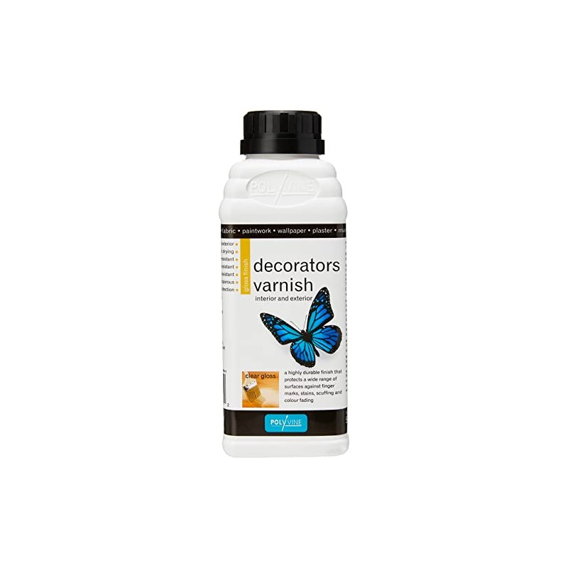 Polyvine Decorator's Varnish Gloss Finish Pint / 500ml