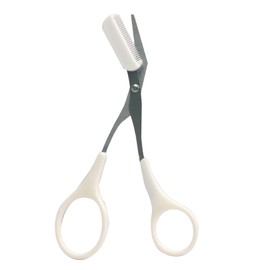 Eyebrow Scissors, Eyebrow Scissors, Eyebrow Scissors for Women, Eyebrow Razor, Eyebrow Scissors with Comb, Stainless Steel Beauty Eyebrow Trimmer, 2-in-1 Eyebrow Scissors for Women