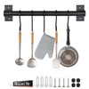 volumoon Kitchen Hook Rack with 5 Hooks, Hook Rail Kitchen