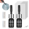 Kunsia Windshield Crack Repir Kit (2pcs) Rock Chip Repair Kit