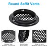 20Pcs Black Air Vents Round Soffit Vents, 2''/53mm Circular Soffit