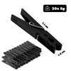 KADAX Clothes Pegs, 20 x Sturdy Plastic Clips, Colourful Sock