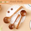 NAYAHOSE Wooden Soup Ladles,Wooden Spoons For Cooking, 3 Pcs Wooden