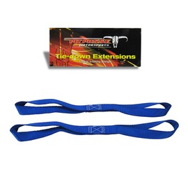 Pit Posse PP167BU 18" Soft Touch Loops Straps Extension Tie Down 4500Lbs Bs Motorcycle ATV Tie Blue