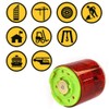 Aolyty Solar Strobe Warning Light Strong Magnetic Base Flashing Super