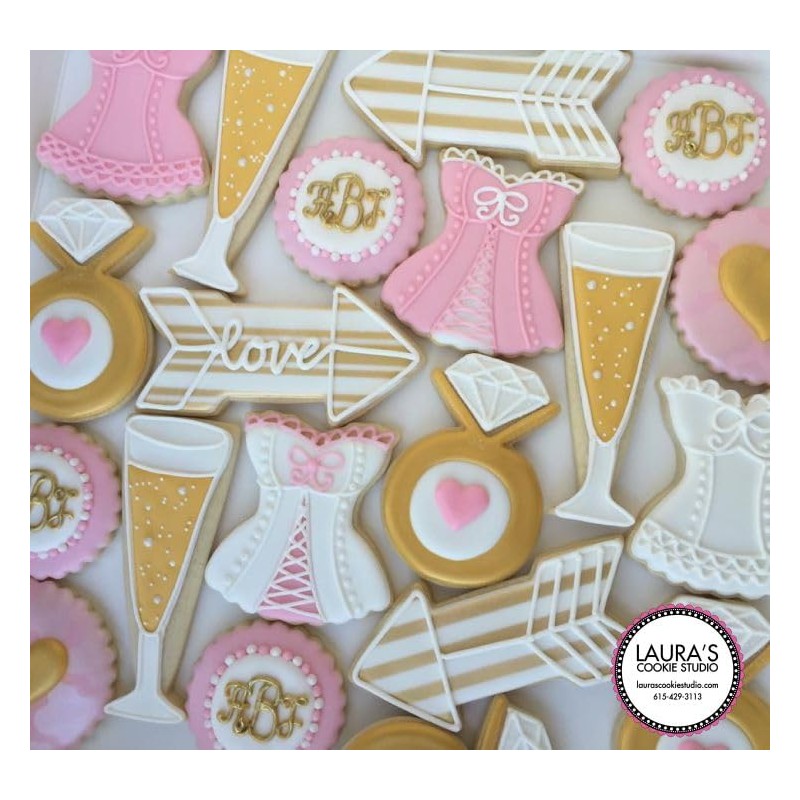 Champagne Flute Glass 4.5 Inch Cookie Cutter from The Cookie