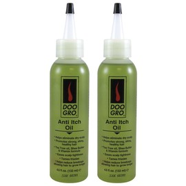 DOO GRO Anti-Itch Hair Oil for Dry, Itchy Scalp, Moisturizes & Reduces Flakes, 4.5 fl oz (Pack of 2)