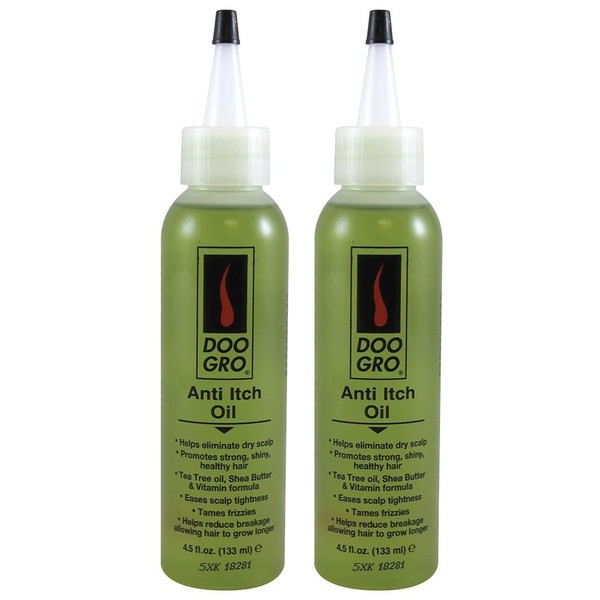 DOO GRO Anti-Itch Hair Oil for Dry, Itchy Scalp, Moisturizes