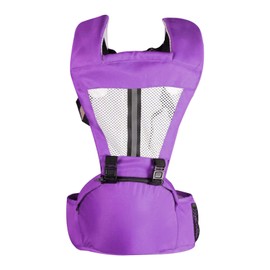 Baby Carrier with Waist Stool Dual Use Good Fixation Colored Multifunctional Baby Carrier for Travelling Outdoor Home Purple