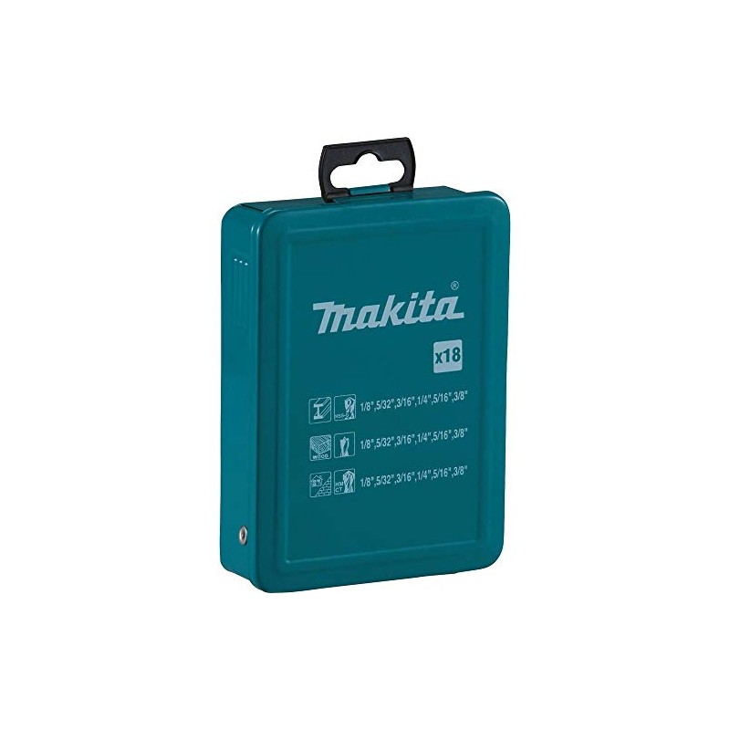 Makita D-59178 18 Pc. Assorted Drill Bit Set