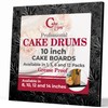 Cakebon Cake Boards Square - Sturdy 1/2 Inch Thick Drums