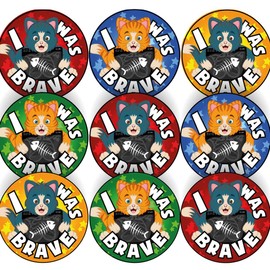 144 X-Ray Cat Scan Bravery Award 30 mm Reward Stickers for Nurses, Doctors or Dentists