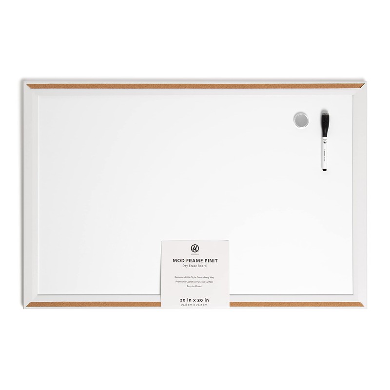 U Brands Pin It Combination Dry Erase Board with Modern