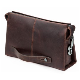 Contacts Genuine Leather Cryptographic Key Handbag, Clutch Bag, Men's, Second Bag, Handbag, Tote Bag, 2-Way Bag, Wedding, Brand, Popular, Leather, Large Capacity, coffee