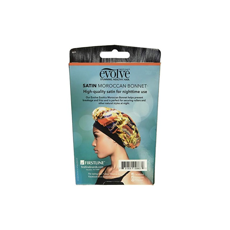 Evolve Exotics Satin Bonnet Moroccan, Assorted Prints